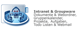 Intranet & Groupware - Documents & Webfolder, Group Calendar, Projects, Tasks, Todo Lists & Webmail