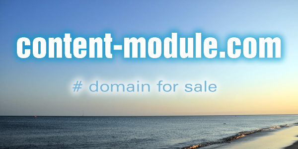 Domain Name for Sale: content-module.com