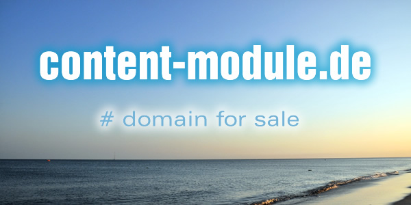 Domain Name for Sale: content-module.de