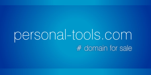 Domain Name for Sale: personal-tools.com